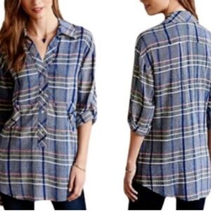 Plenty by Tracy Reese Plaid Tunic Shirt